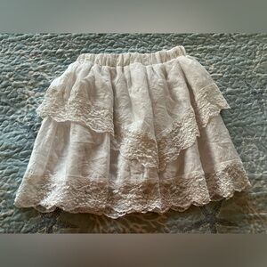 Shein skirt woman size small US 4 elastic waist band layered